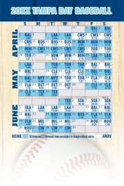 Magnetic Business Card Real Estate Baseball Schedules  |Realtor Tools